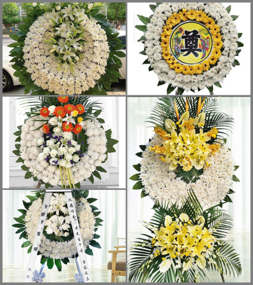 江西赣州定南县历市镇上坑村花圈速递